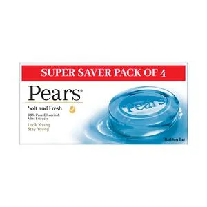 PEARS SOFT AND FRESH BLUE 3*125 Grams PACK