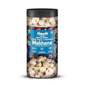 Happilo Pink Sait And Pepper Makhana 80 Grams Jar