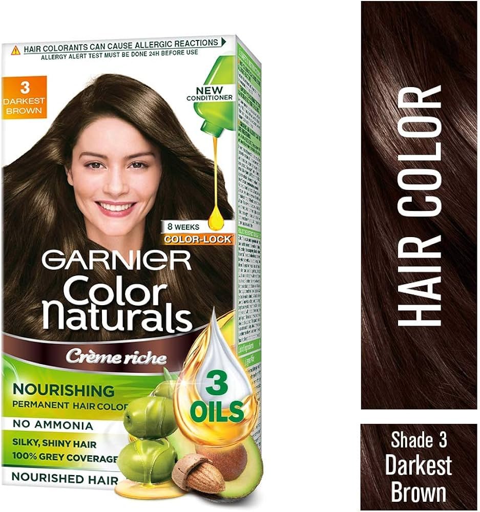 Garnier 3 Darkest Brown H/C 70 Ml