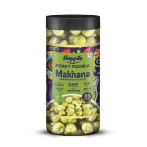 Happilo Perky Pudina Makhana 80 Grams Jar