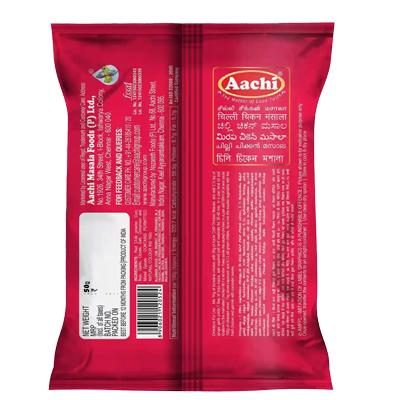 AACHI CHILLI CHICKEN MASALA 50 Grams - Image 2