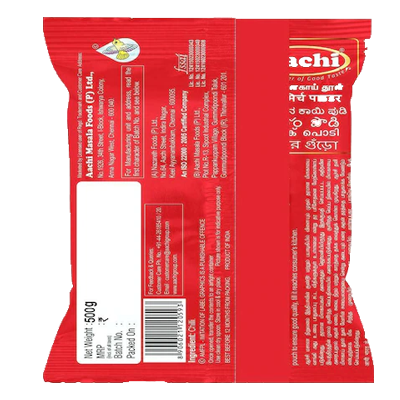 AACHI CHILLY POWDER 500 Grams - Image 2