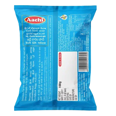 AACHI IDLY CHILLY POWDER 100 Grams - Image 2