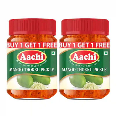 AACHI MANGO THOKKU PICKLE 200 Grams 1+1