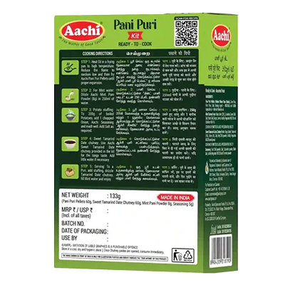 AACHI PANI PURI KIT 155 Grams - Image 2