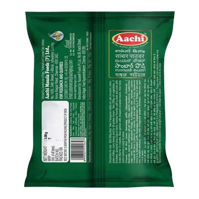 AACHI SAMBAR POWDER 100 Grams - Image 2