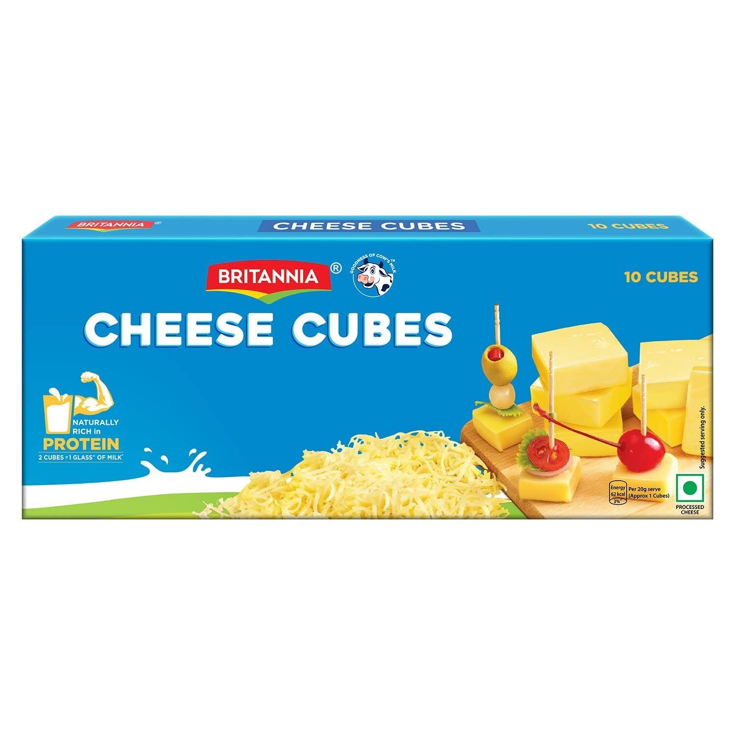 BRITANNIA CHEESE CUBES 10PC 200 Grams