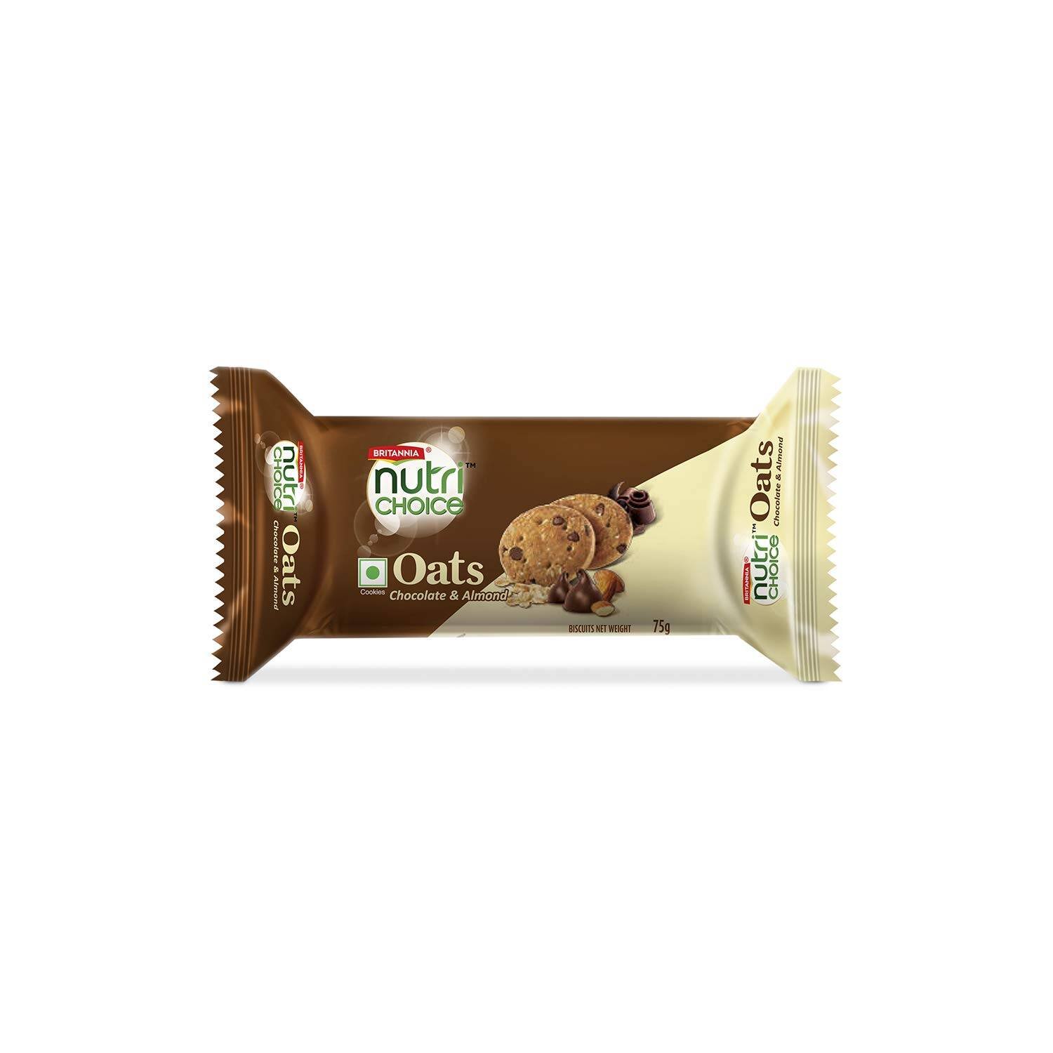 BRITANNIA NUTRI CHOICE OATS CHOCO&ALMOND 75 Grams