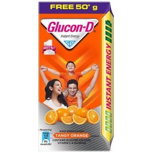 GLUCON-D TANGY ORANGE 75 Grams +50 Grams