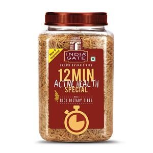 INDIAGATE BROWN BASHMATHI RICE 1 Kg JAR