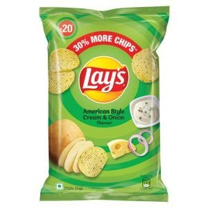 LAYS AMERICAN STYLE CREAM ONION 52 Grams