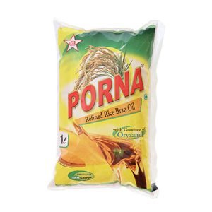PORNA RICE BRAND  OIL 1 Liter