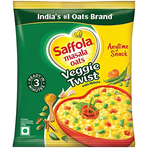 SAFFOLA OATS VEGGIE TWIST 39 Grams