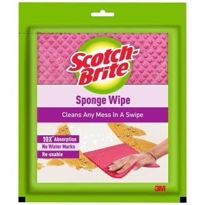 SCOTCH BRITE SPONGE WIPE LARGE 3 PK
