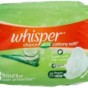 WHISPER CHOICE ALOE VERA 20 PADS