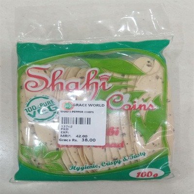 Shahi Pepper Chips Appalam 100 Grams