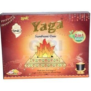 YAGA SAMBRANI CONE 2 IN 1 NATURAL 12 Pieces