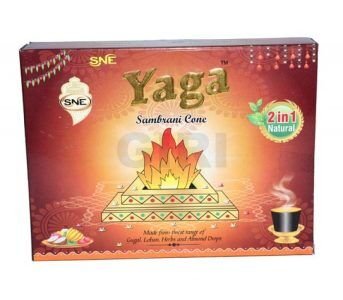 YAGA SAMBRANI CONE 2 IN 1 NATURAL 12 Pieces