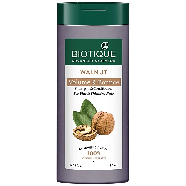 Biotique Walnut Volume&Bounce Shampoo & Conditioner 120 Ml