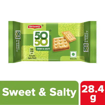 Britannia 50-50 Sweet & Salt 28 Grams