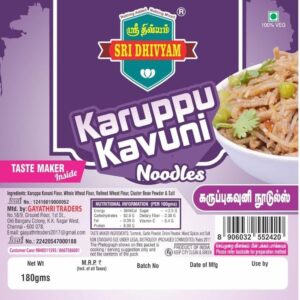 Dhivyam Karupu Kavuni Noodles 180 Grams