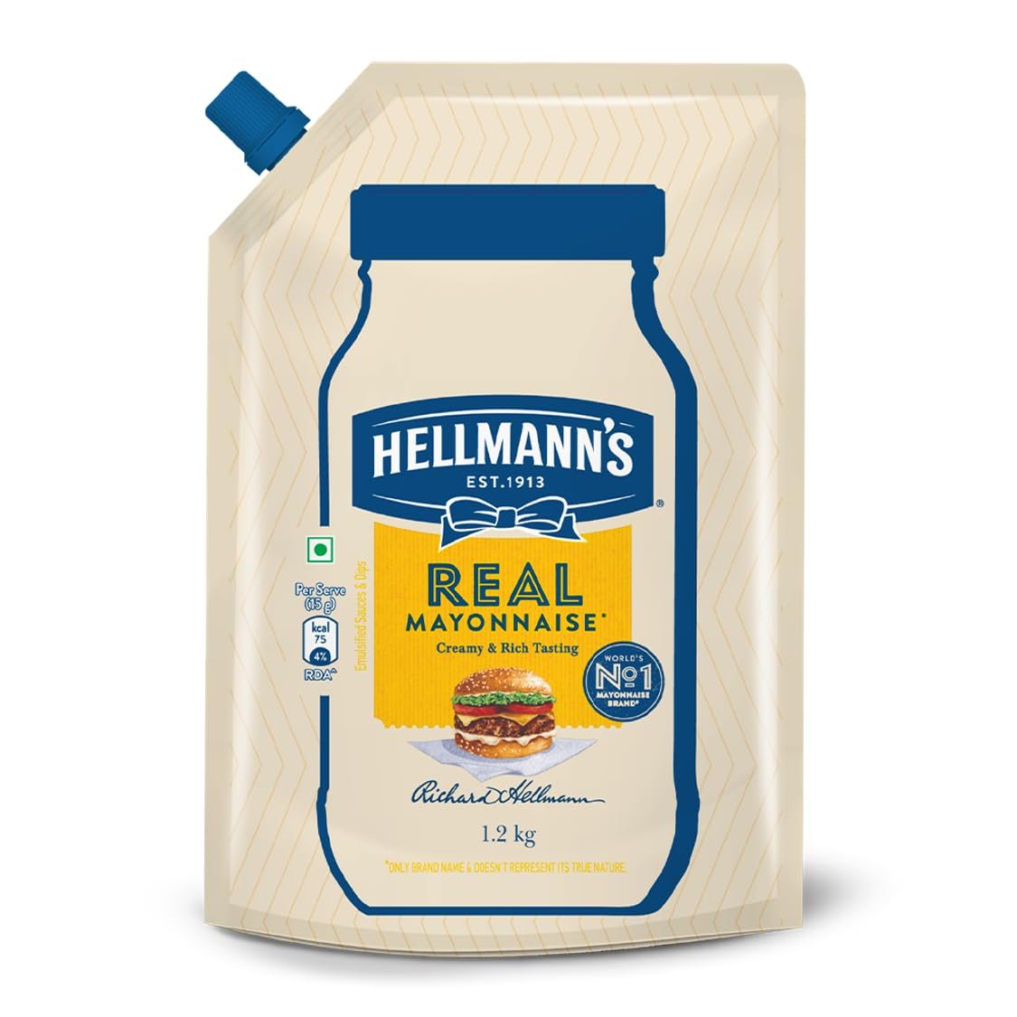 Hellmanns Real Mayonnaise 375 Grams
