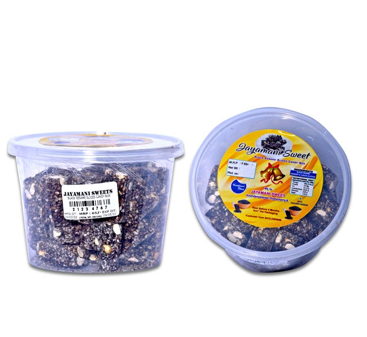 Jayamani Black Sesame Sliced Candy 200 Grams