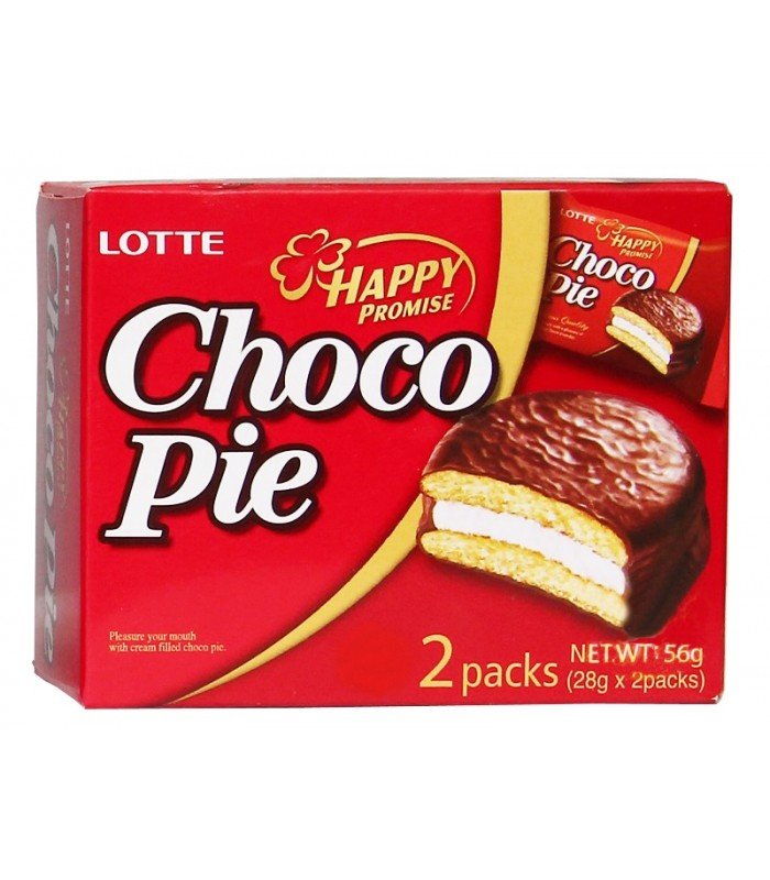 Lotte Choco Pie 2 Packs 56 Grams