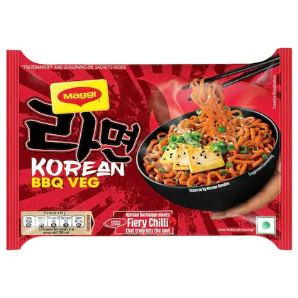 Maggi Kurean Bbq Veg Noodles 90 Grams