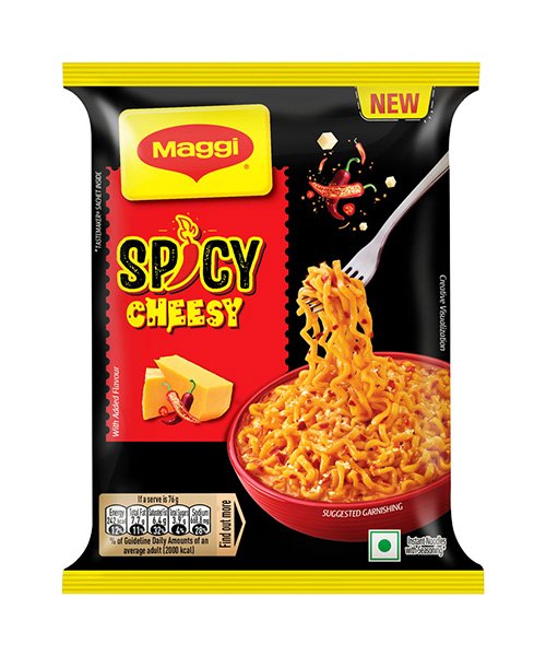 Maggi Spicy Cheesy 76 Grams