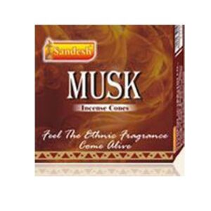 SANDESH MUSK INCENSE CONES 22 Grams