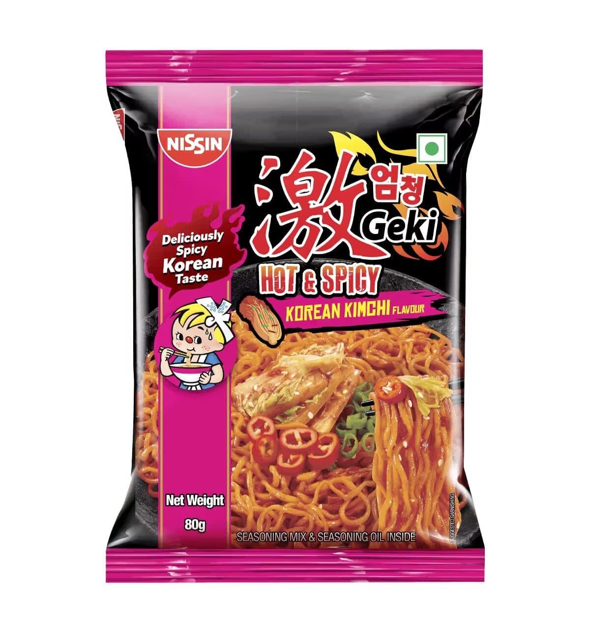 Nissin Geki Korean Kimchi Noodles 80 Grams
