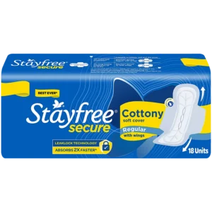 STAYFREE SECURE COTTONY REGULAR 18 PADS