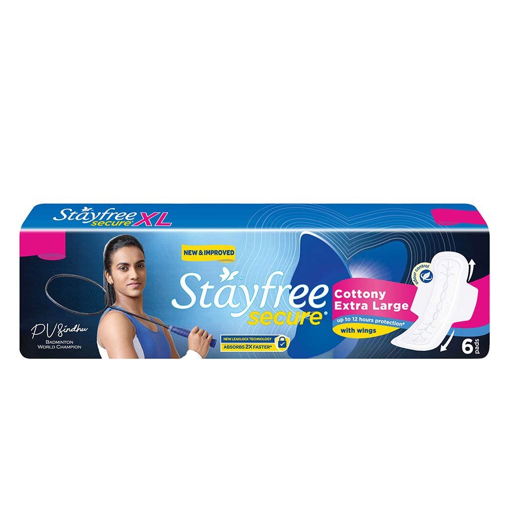 STAYFREE SECURE DRY XL 6 PADS