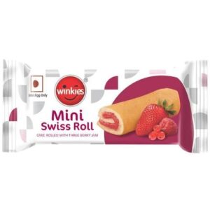WINKIES STRAWBERRY MINI SWISS ROLL CAKE 25 Grams