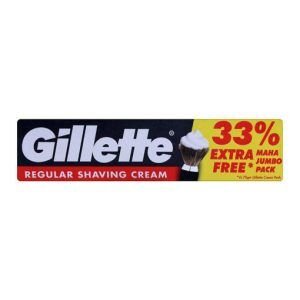 GILLETTE REGULAR SHAVING CREAM 93.1 Grams