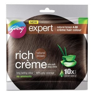 GODREJ EXPERT NATURAL BROWN 4 HAIR COLOUR 20 ML