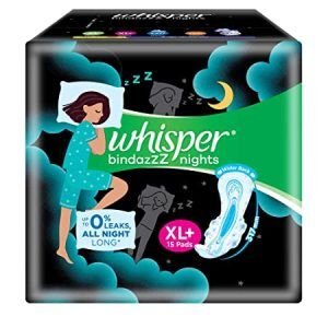WHISPER BINDAZZZ NIGHTS XL+15 PADS