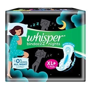 WHISPER BINDAZZZ NIGHTS XL+7 PADS