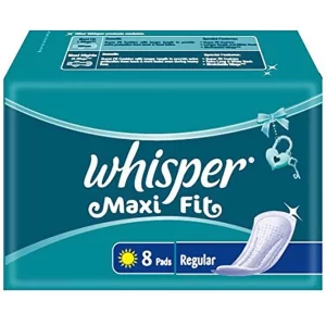 WHISPER MAXI FIT 8 PADS REGULAR