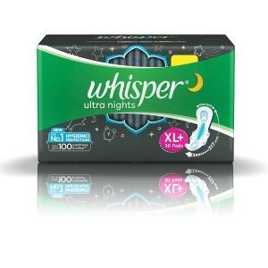 WHISPER ULTRA NIGHT XL+30 PAD DOUR LOCK GEL