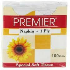 PREMIER NAPKIN 1PLY 100PULLS