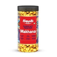 Happilo Peri And Peri Makhana 80 Grams Jar