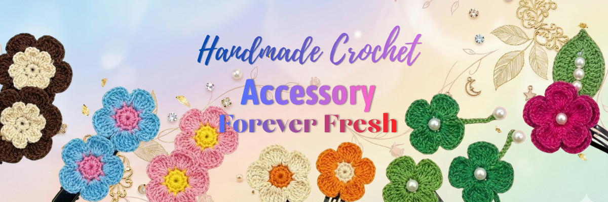 Handmade Crochet Accessory Desktop Banner